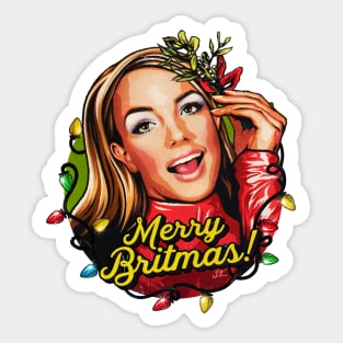 Merry Britmas! Sticker